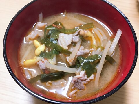 豆板醤が大活躍★ 韓国風スープ